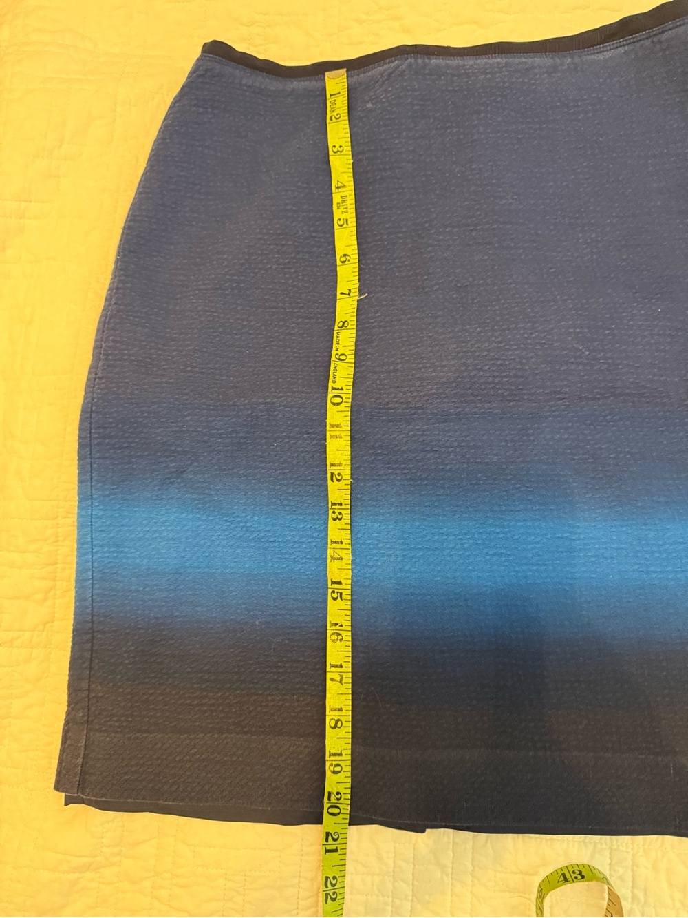 LOFT Blue Ombre Pencil Skirt - Women's Classic Style - Picture 4 of 6